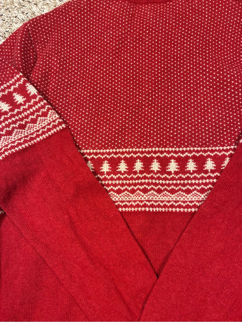 J.Crew Men’s 100% Lambs Wool Ski Trees Holiday Theme Sweater - Picture 11 of 12